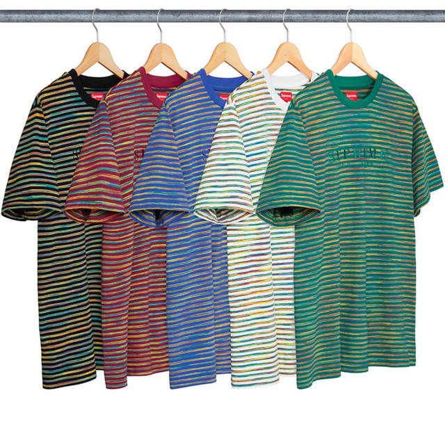 Supreme(シュプリーム)のsize M supreme 18ss static stripe top メンズのトップス(Tシャツ/カットソー(半袖/袖なし))の商品写真