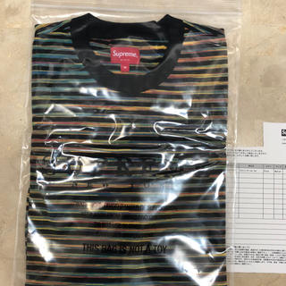 シュプリーム(Supreme)のsize M supreme 18ss static stripe top(Tシャツ/カットソー(半袖/袖なし))