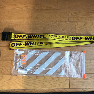 オフホワイト(OFF-WHITE)のオフホワイト off-white インダストリアル ベルト イエロー (ベルト)