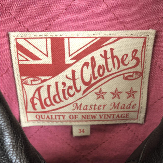 ADDICT CLOTHES レザーシングルジャケット メンズのジャケット/アウター(レザージャケット)の商品写真