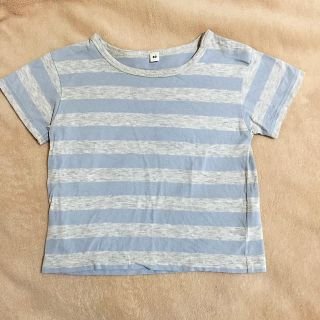 ムジルシリョウヒン(MUJI (無印良品))のボーダーＴシャツ  80(Ｔシャツ)