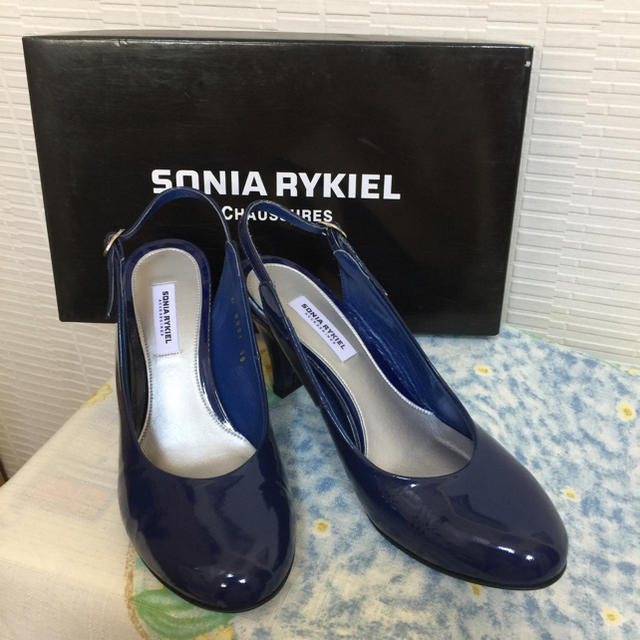 SONIA RYKIEL(ソニアリキエル)のソニアリキエル パンプス ネイビー新品23センチ レディースの靴/シューズ(ハイヒール/パンプス)の商品写真
