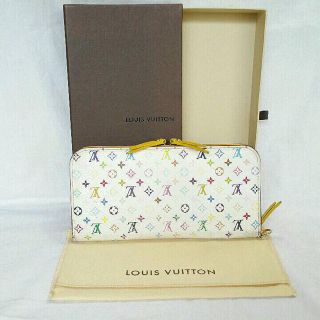 ルイヴィトン(LOUIS VUITTON)のルイヴィトン◇マルチカラー◇アンソリット◇Wファスナー長財布(財布)