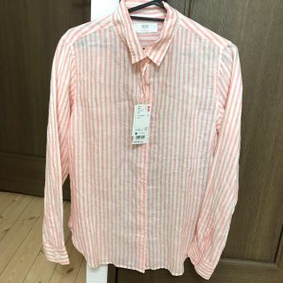 ユニクロ(UNIQLO)のユニクロ新品未使用プレミアムリネンシャツ(シャツ/ブラウス(長袖/七分))