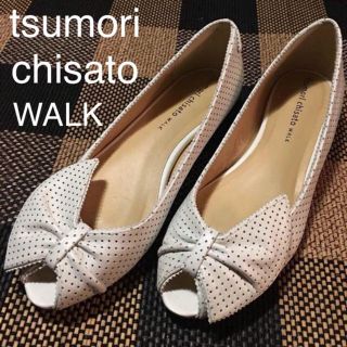 ツモリチサト(TSUMORI CHISATO)の値下げ【美品】ツモリチサトウォーク パンプス 23.5cm(ハイヒール/パンプス)