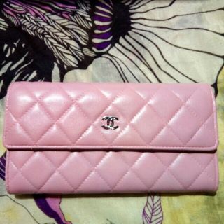 シャネル(CHANEL)のシャネルマトラッセ　❣❣本日価格❣❣ベビーピンク長財布　リカラー済み(長財布)