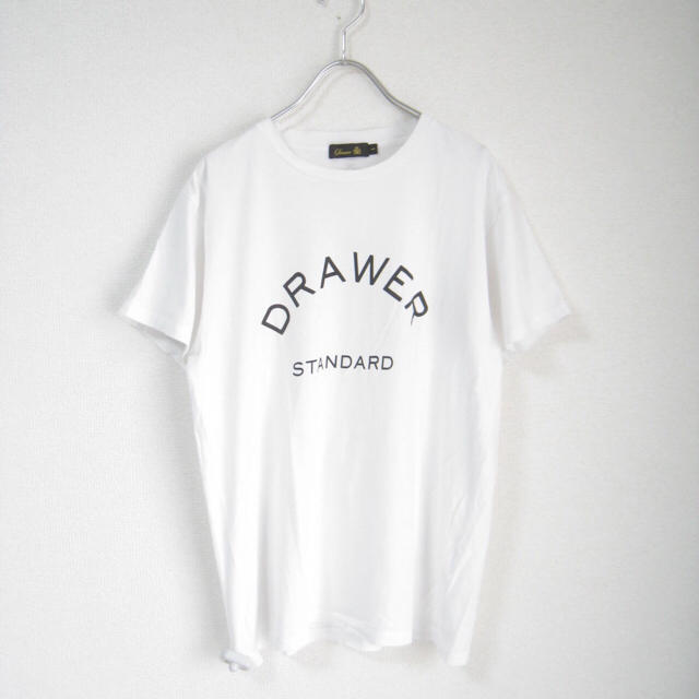 Drawer - ドゥロワー オリジナル ロゴ Tシャツ カットソー ホワイト 1の通販 by stoosh's shop｜ドゥロワーならラクマ