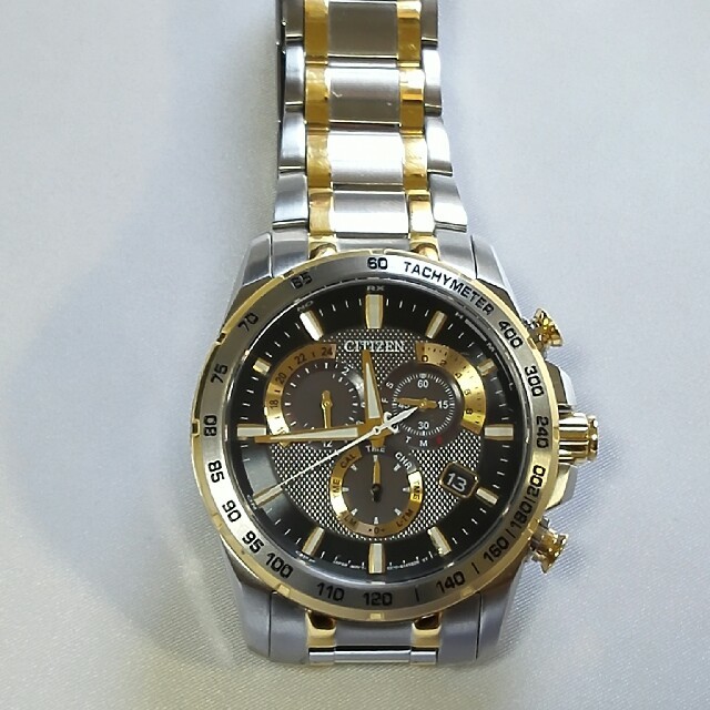 CITIZEN - シチズン エコドライブクロノグラフ AT3035-54E の CITIZEN - シチズン エコドライブクロノグラフ AT3035-54E の