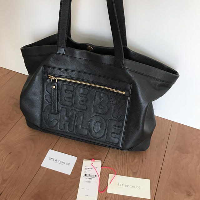 トートバッグSeeBy Chloe・・本革トートバッグ