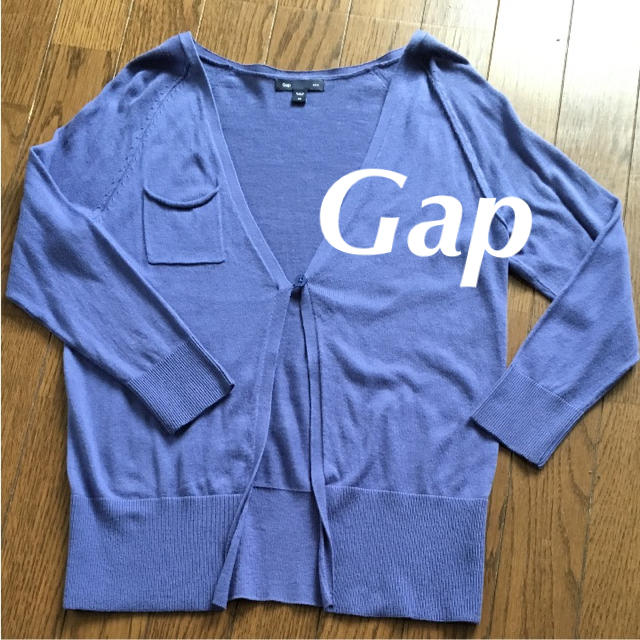 GAP(ギャップ)のGap カーディガン コットン パープル 未使用 XS レディースのトップス(カーディガン)の商品写真