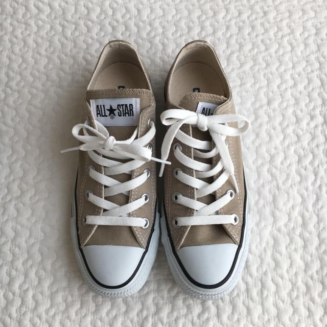 コンバース ベージュ ローカット 23センチ CONVERSE オールスター