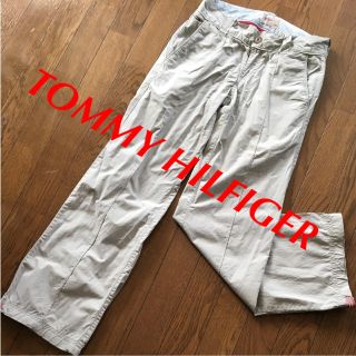 トミーヒルフィガー(TOMMY HILFIGER)のTOMMY HILFIGER パンツ カジュアル コットン グレー S(カジュアルパンツ)