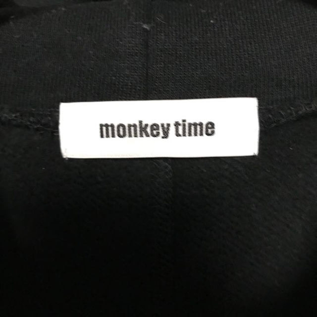 BEAUTY&YOUTH UNITED ARROWS(ビューティアンドユースユナイテッドアローズ)のモンキータイム monkeytime ウラケドルマンフーディー パーカー 黒 メンズのトップス(パーカー)の商品写真