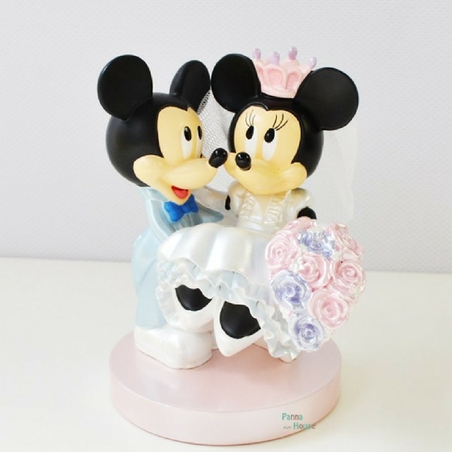 Disney(ディズニー)の結婚式/置物/Disney/未開封/ミッキーミニー インテリア/住まい/日用品のインテリア小物(置物)の商品写真