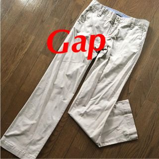 ギャップ(GAP)のGap パンツ チノパン ベージュ コットン ストレート XS(チノパン)