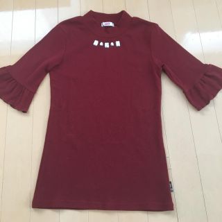 エフオーキッズ(F.O.KIDS)の【ALGY】アルジー◆ビジュー付ハイネックカットソー◆160サイズ(Tシャツ/カットソー)