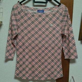 バーバリー(BURBERRY)のバーバリー ピンクチェックのトップス(Tシャツ(長袖/七分))