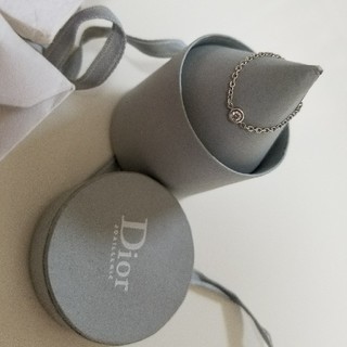 クリスチャンディオール(Christian Dior)のクリスチャンディオール  ミミウィ  リング 　一粒　ダイアモンド　チェーン(リング(指輪))