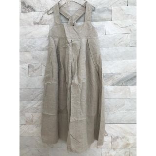 スティールエコンフォール(style+confort)のスティールエコンフォールstyle+confortリネンジャンパースカート(ロングワンピース/マキシワンピース)