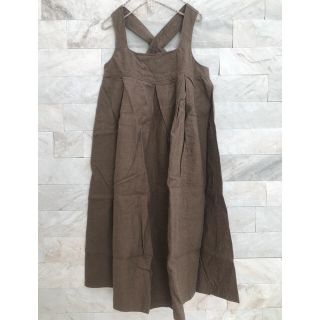 スティールエコンフォール(style+confort)のスティールエコンフォールstyle+confortリネンジャンパースカート(ロングワンピース/マキシワンピース)