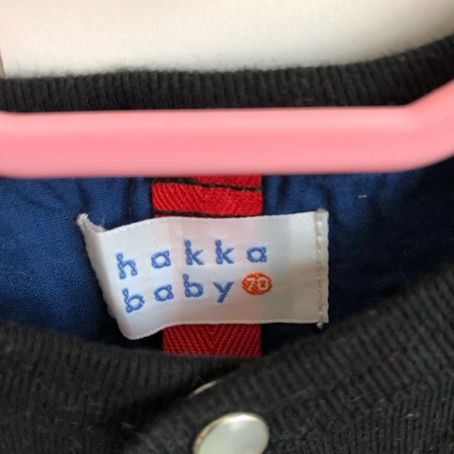 hakka baby(ハッカベビー)の値下げ！hakka baby  カーディガン70cm黒 キッズ/ベビー/マタニティのベビー服(~85cm)(カーディガン/ボレロ)の商品写真