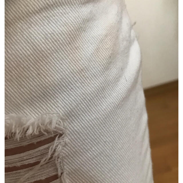 白色のオーバーオール レディースのパンツ(サロペット/オーバーオール)の商品写真