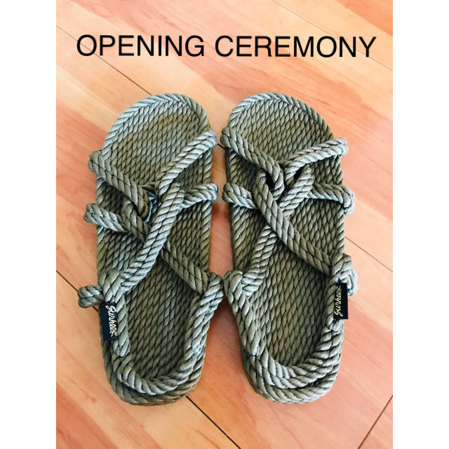 OPENING CEREMONY(オープニングセレモニー)の☆未使用 Gurkees Rope Sandals  メンズの靴/シューズ(サンダル)の商品写真