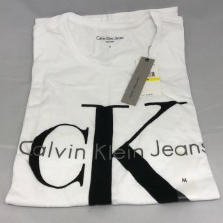 カルバンクライン(Calvin Klein)の必見❗️ 新品 未使用 CK カルバンクライン Tシャツ ホワイト Mサイズ❗️(Tシャツ/カットソー(半袖/袖なし))