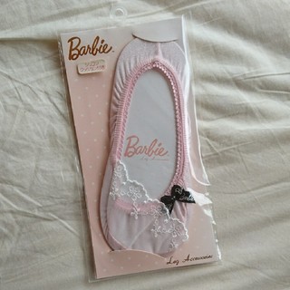 バービー(Barbie)の新品未使用バービーシリコンクッション付き靴下 Barbie(靴下/タイツ)