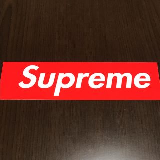 シュプリーム(Supreme)の【縦5.7cm横20.4cm全体】Supreme box ロゴ ステッカー(ステッカー)