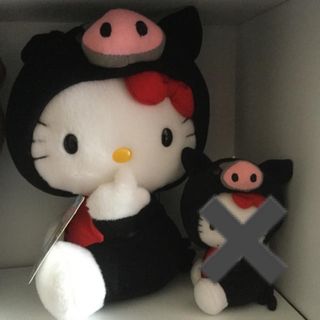 ハローキティ(ハローキティ)の鹿児島 黒豚 キティちゃん ぬいぐるみ (ぬいぐるみ)