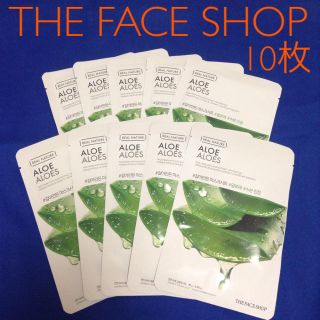 ザフェイスショップ(THE FACE SHOP)の★タイムセール★10枚セット★ THE FACE SHOP アロエフェイスマスク(パック/フェイスマスク)