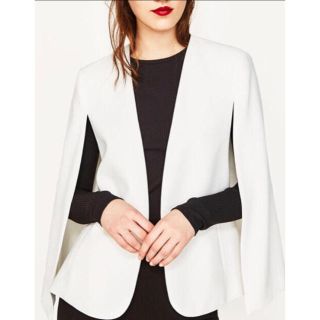 ZARA ケープブレザージャケット　xs 黒