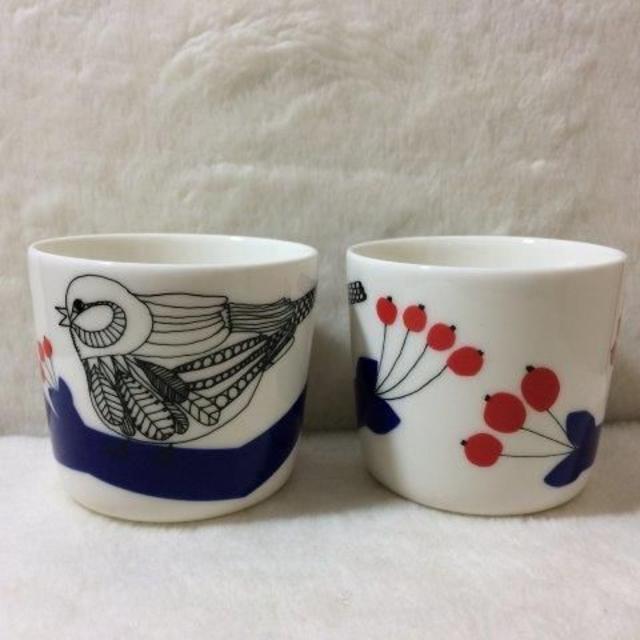 marimekko - マリメッコ ピックパッカネン ラテマグ 2個 角 marimekko - マリメッコ ピックパッカネン ラテマグ 2個 角