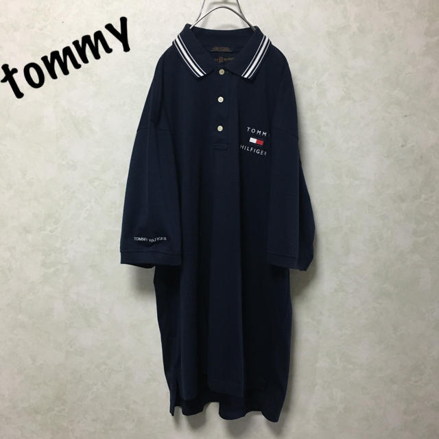 TOMMY HILFIGER(トミーヒルフィガー)の古着 OLD tommy  hilfiger トミー ヒルフィガー  M メンズのトップス(ポロシャツ)の商品写真