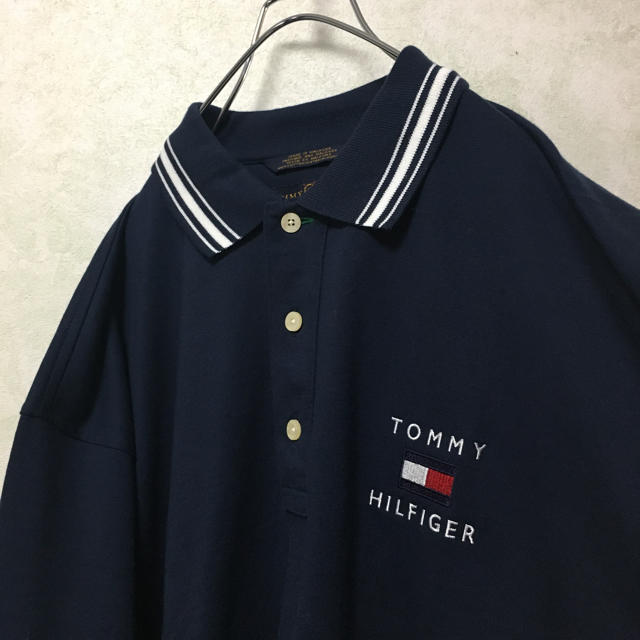 TOMMY HILFIGER(トミーヒルフィガー)の古着 OLD tommy  hilfiger トミー ヒルフィガー  M メンズのトップス(ポロシャツ)の商品写真