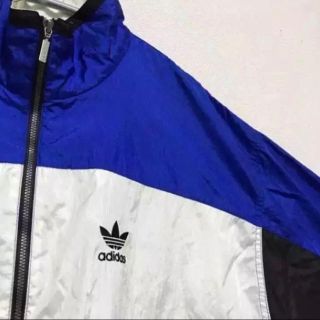 レア 90s adidas ウルトラライト ナイロンジャケット フーディー