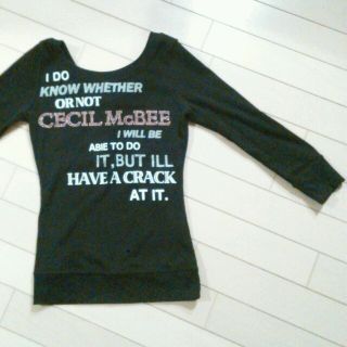 セシルマクビー(CECIL McBEE)のCECIL McBEEﾛﾝT Lｻｲｽﾞ(Tシャツ(長袖/七分))