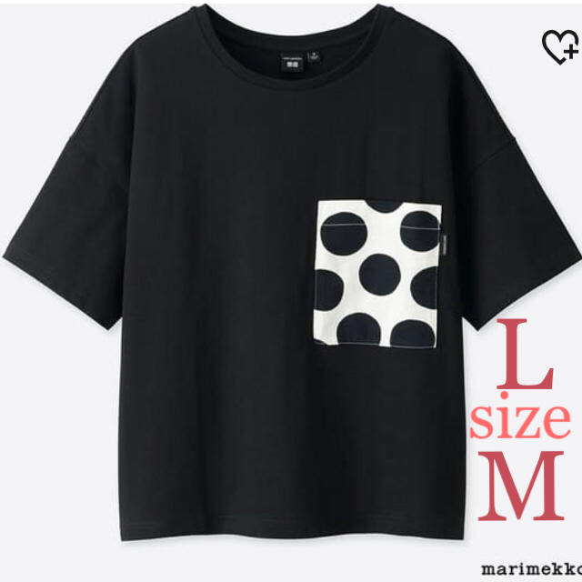 marimekko - 【新品】 マリメッコ ユニクロ コラボ グラフィック Tシャツ ブラック ドットの通販 by k.aussie's