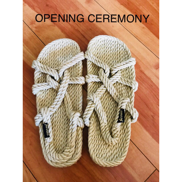 OPENING CEREMONY(オープニングセレモニー)の☆未使用 Gurkees Rope Sandals メンズの靴/シューズ(サンダル)の商品写真