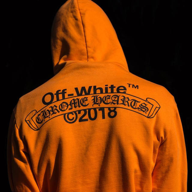 off-white chromehearts コラボ パーカー XXL