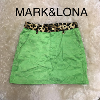 マークアンドロナ(MARK&LONA)のMARK&LONAマークアンドロナ/黄緑スカートM/レディースゴルフウェア(ウエア)