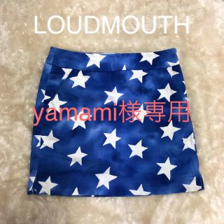 ラウドマウス(Loudmouth)のラウドマウス/星柄タイトスカートインナーパンツ一体型レディースゴルフウェア(ウエア)