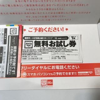 キタムラ(Kitamura)のスタジオマリオ 無料お試し券(その他)