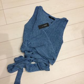 アズールバイマウジー(AZUL by moussy)のカシュクールニット(ニット/セーター)