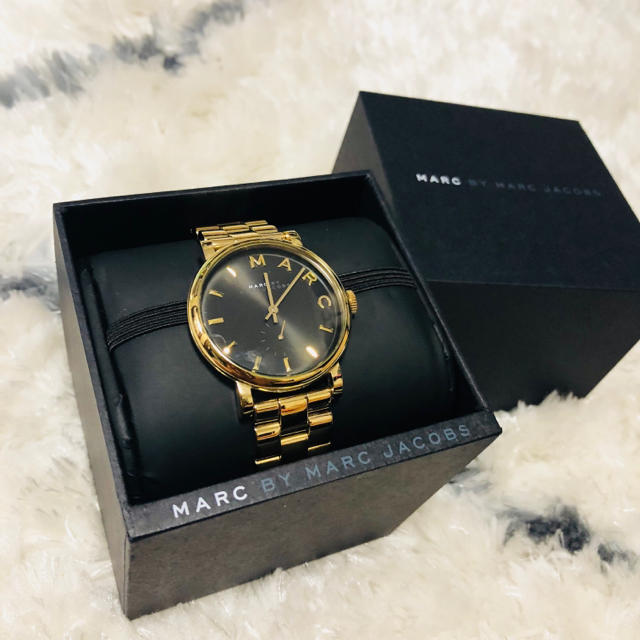MARC BY MARC JACOBS - MARC JACOBS 時計 ブラック ゴールドの通販 by ...