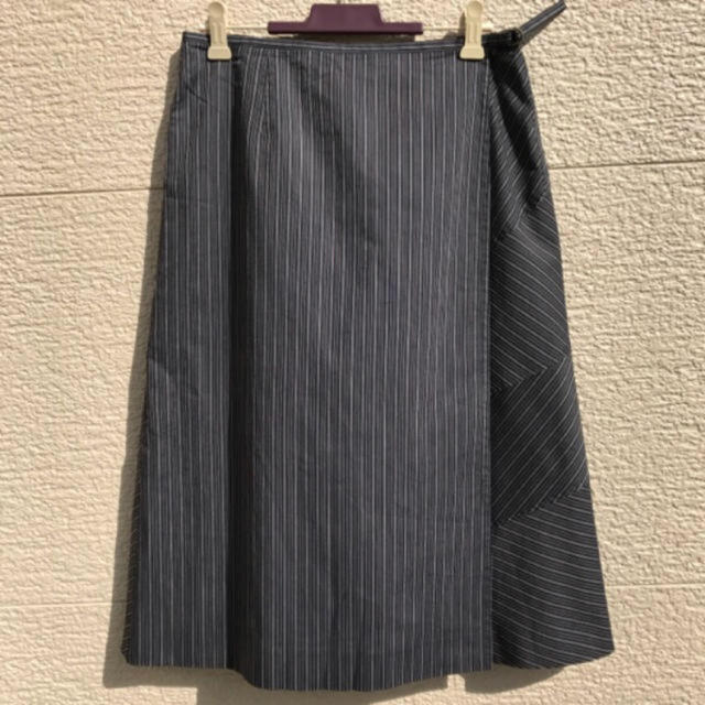 MACPHEE(マカフィー)の美品 MACPHEE マカフィー スカート 38 黒 白 ブラウン ブラック レディースのスカート(ひざ丈スカート)の商品写真
