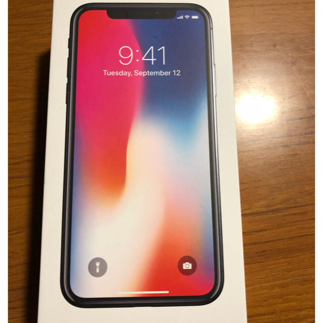 新品未使用品 iphonex 64gb 黒 ○判定 SIMロック解除済 4月購入