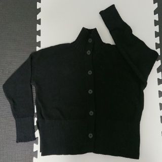 アレキサンダーワン(Alexander Wang)のT ALEXANDER WANG(アレキサンダーワン)☆ブラックコットンカーデ (ニット/セーター)