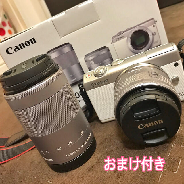 Peachy Canon EOS M100 ダブルレンズ ホワイト